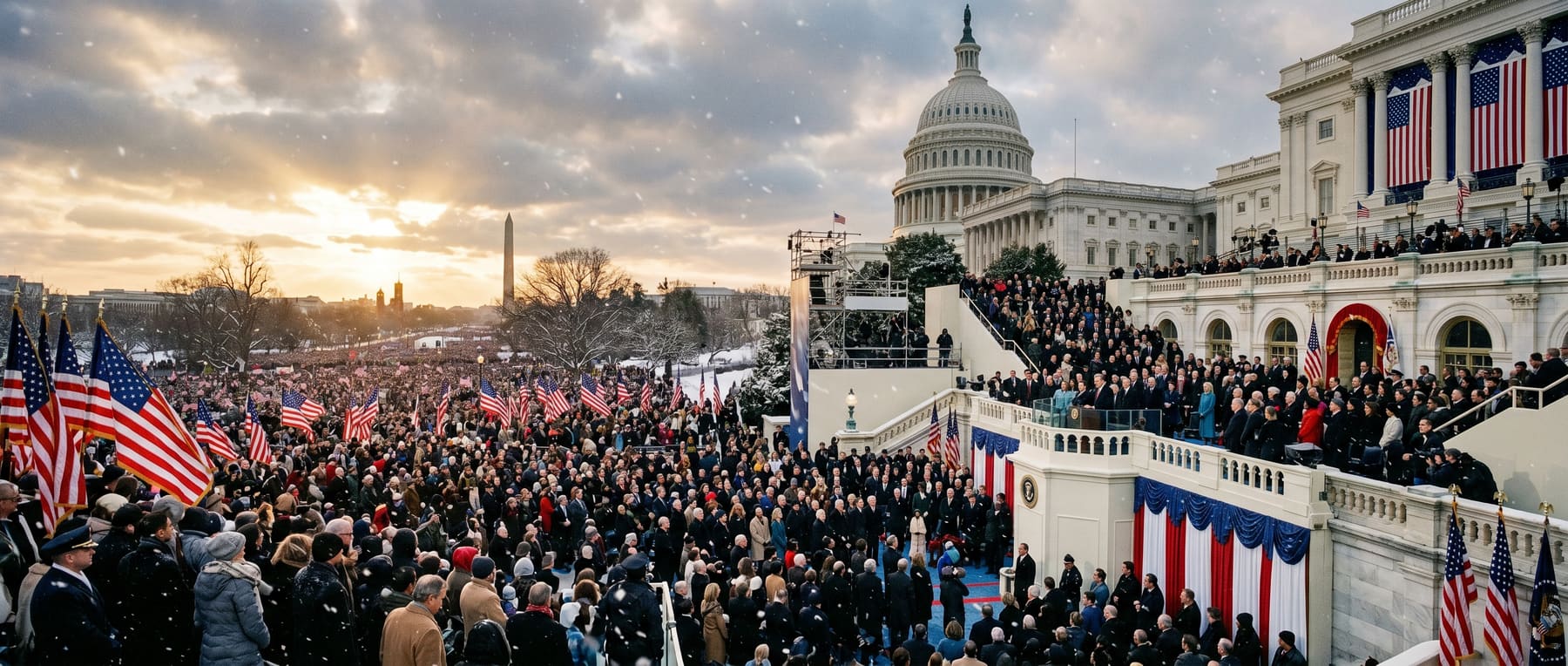 Trump's inauguration ceremony, January 20, 2017